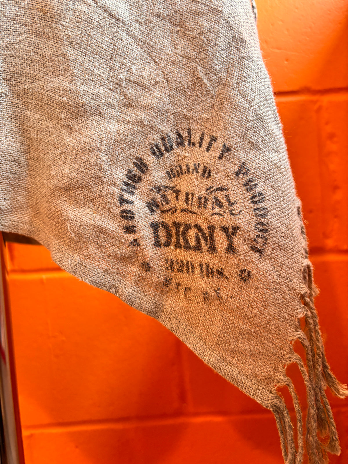 Vintage DKNY Burlap Asymmetric Wrap Skirt