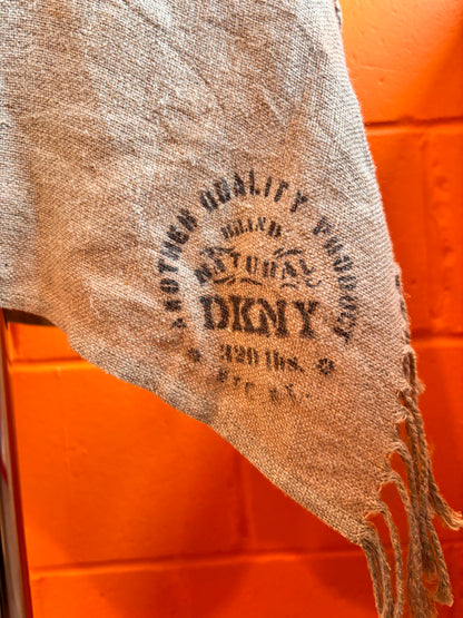 Vintage DKNY Burlap Asymmetric Wrap Skirt