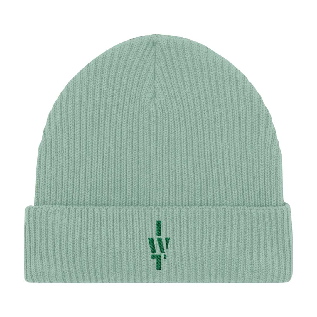 Aloe Green Fisherman Beanie | Embroidered IWT COLLECTION - I'd Wear That