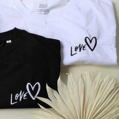 Black Unisex T-shirt | Embroidered Love Collection - I'd Wear That