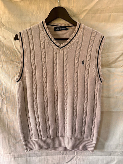 Ralph Lauren Cable Knit Cotton Sweater Vest - I'd Wear That