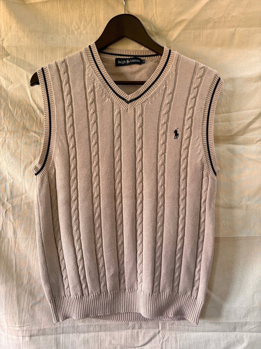 Ralph Lauren Cable Knit Cotton Sweater Vest - I'd Wear That