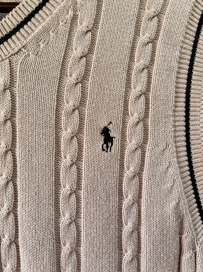 Ralph Lauren Cable Knit Cotton Sweater Vest - I'd Wear That