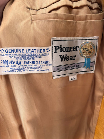Vintage 1970s Pioneer Wear Tan Leather Jacket - I'd Wear That