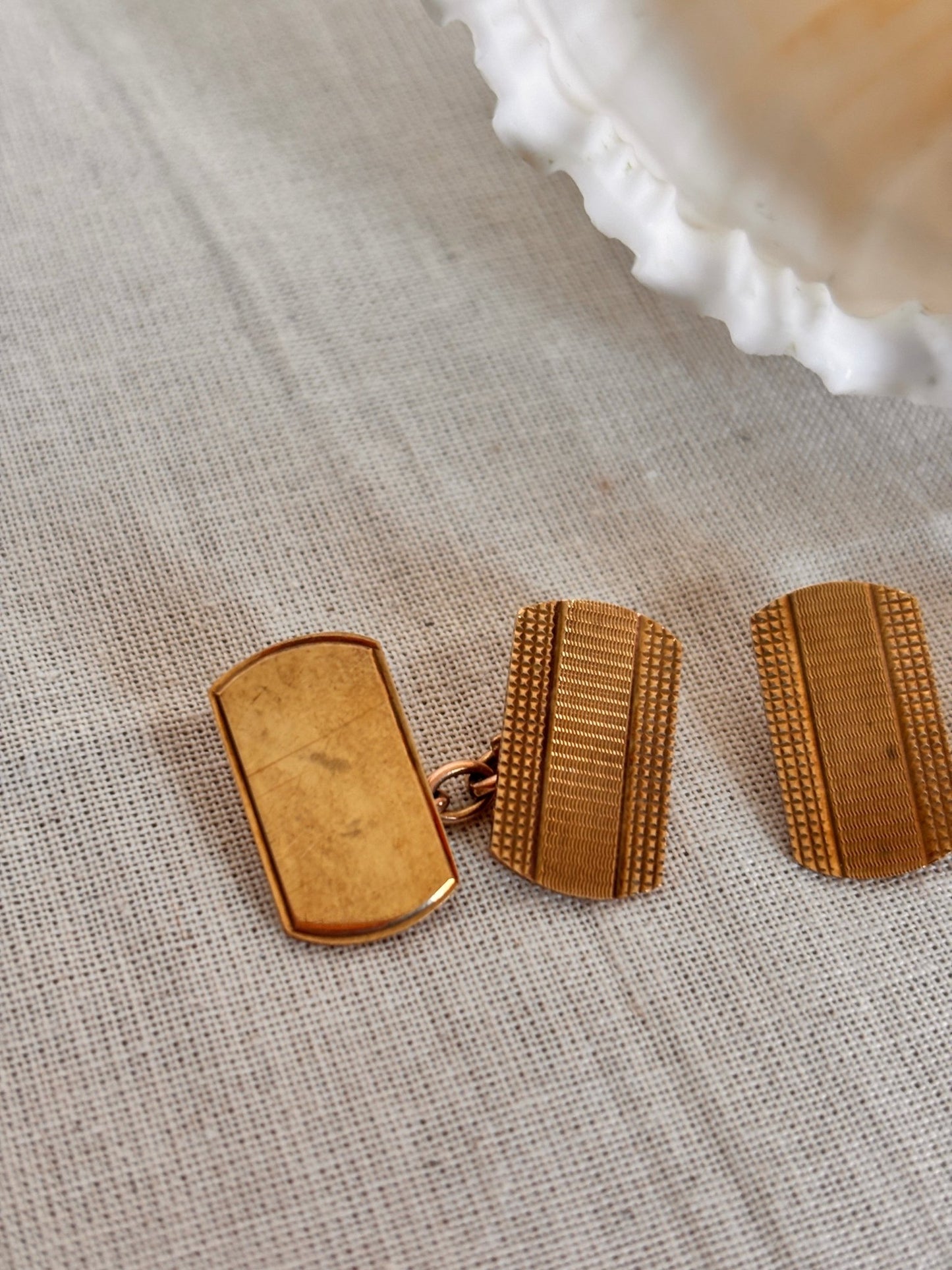 Vintage 9ct Gold Chain Cufflinks – Hallmarked - I'd Wear That