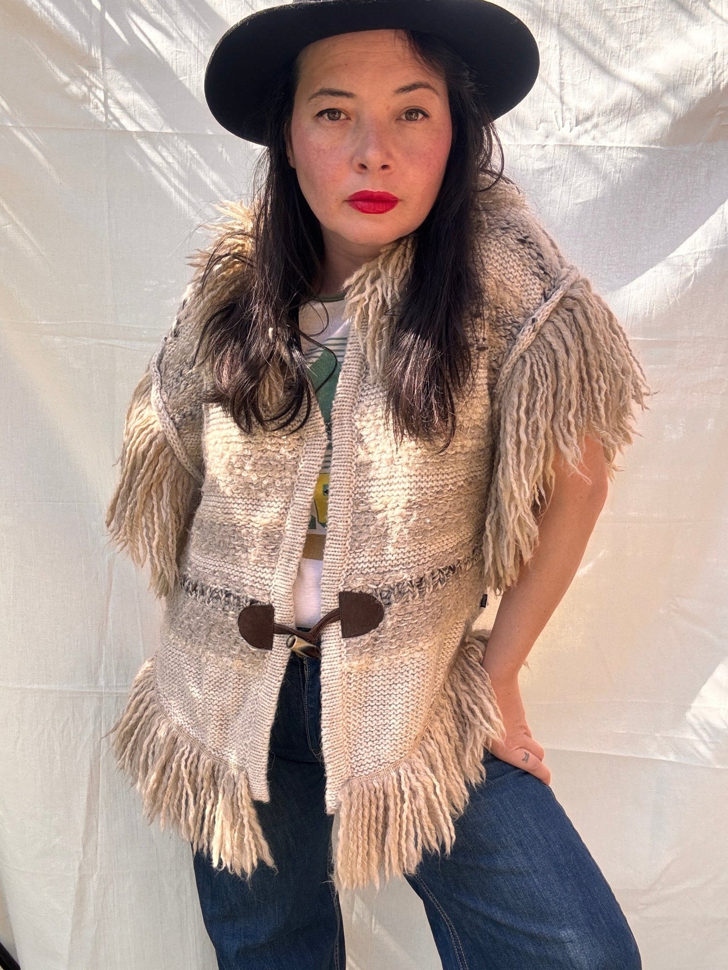 Vintage Just Cavalli Knitted Fringed Vest - I'd Wear That