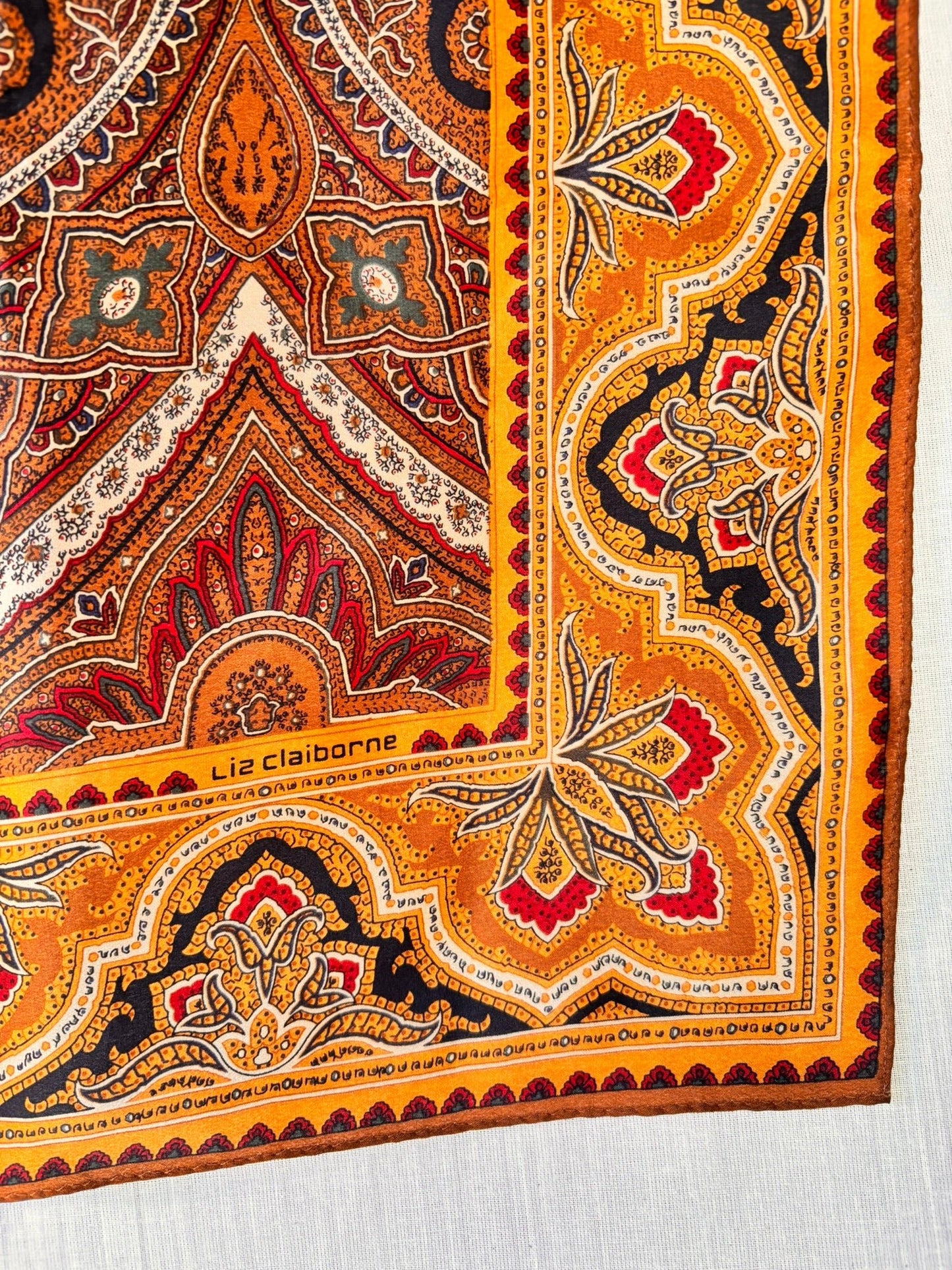 Vintage Liz Claiborne Silk Scarf – Paisley Print (80cm) - I'd Wear That