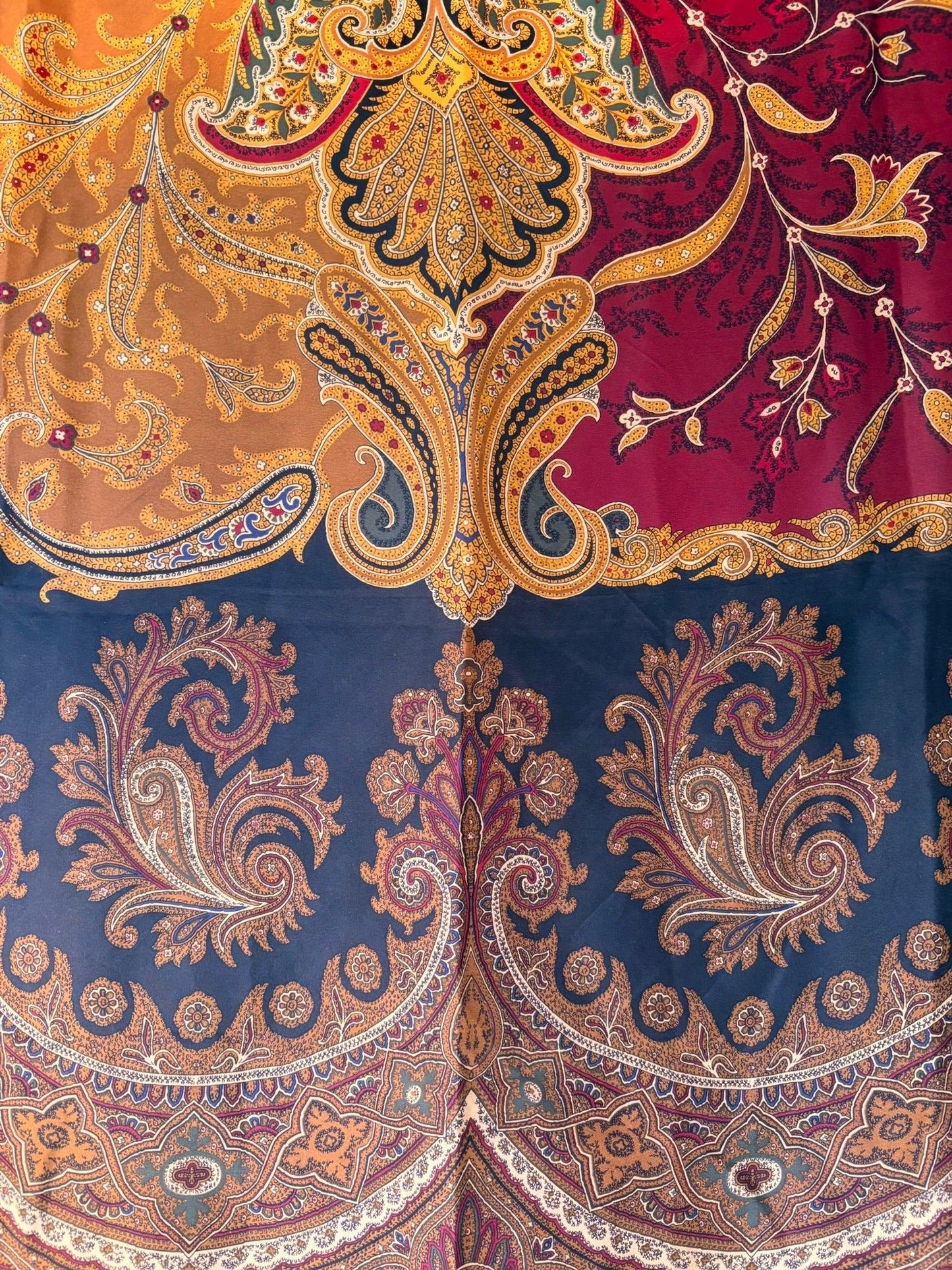 Vintage Liz Claiborne Silk Scarf – Paisley Print (80cm) - I'd Wear That
