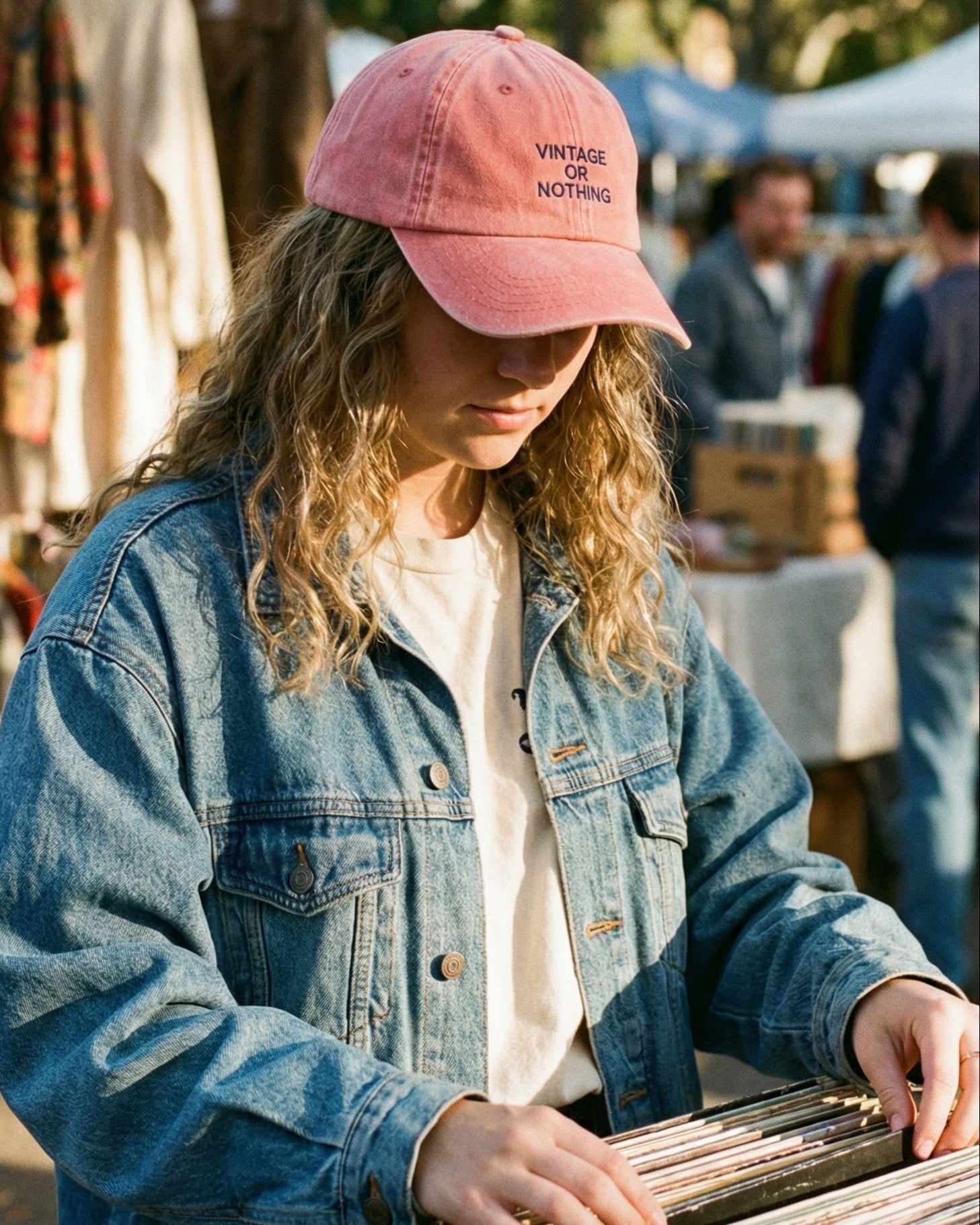 Vintage or Nothing Embroidered Baseball Cap - I'd Wear That