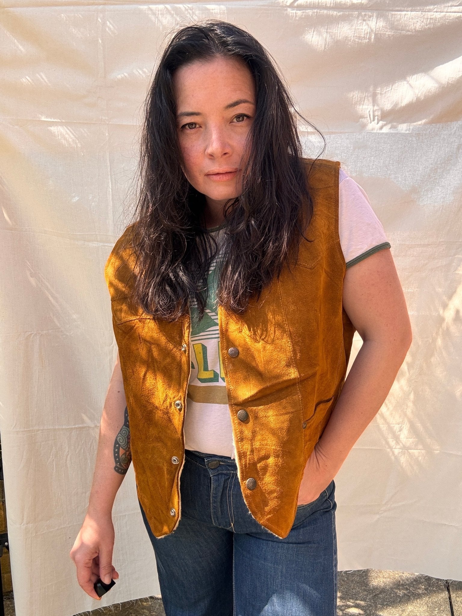 Vintage Pioneer Wear Suede Vest - I'd Wear That
