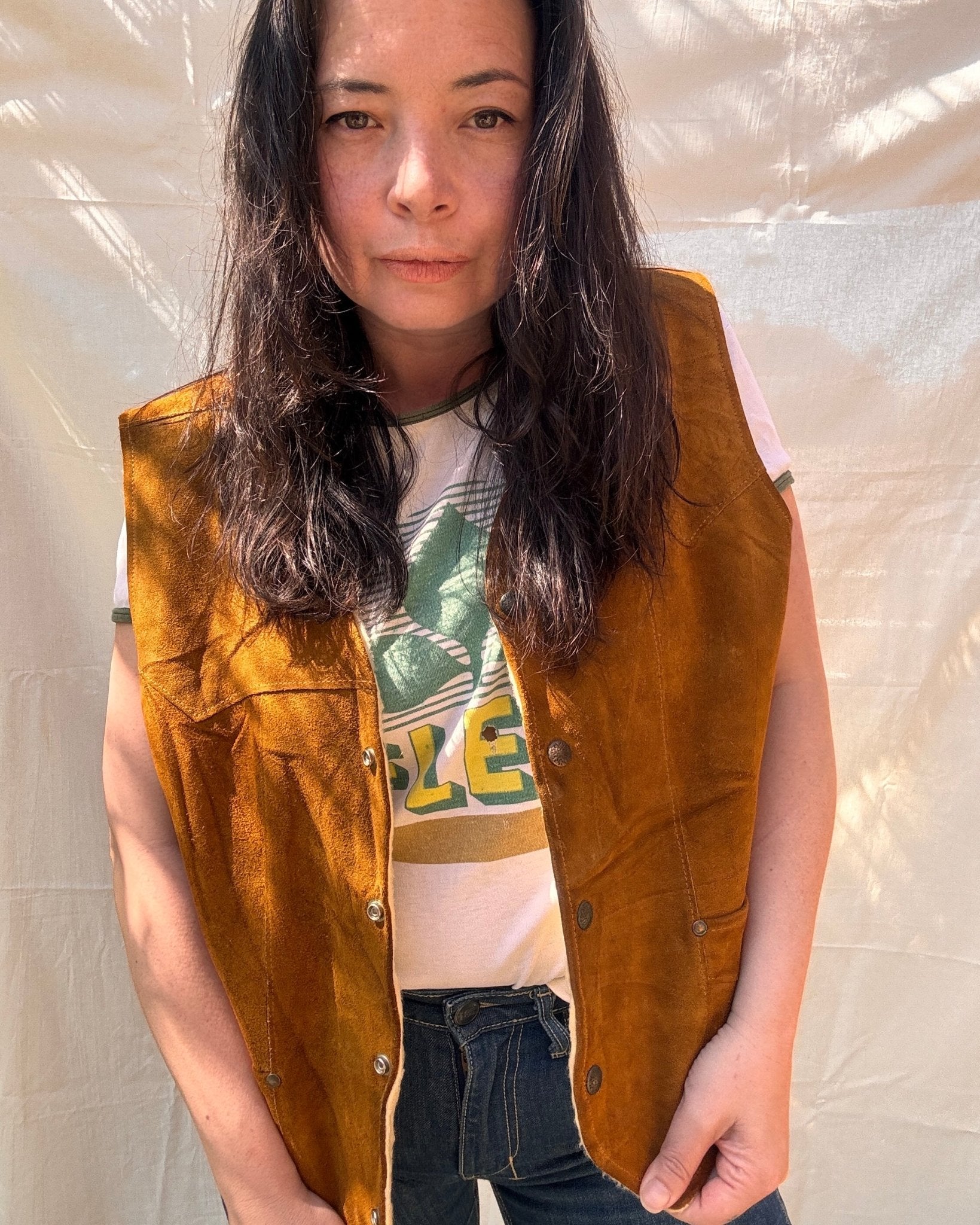Vintage Pioneer Wear Suede Vest - I'd Wear That