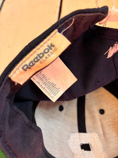 Vintage Reebok Classic Wool Baseball Cap | Navy & Cream Snapback | Y2K Streetwear - I'd Wear That