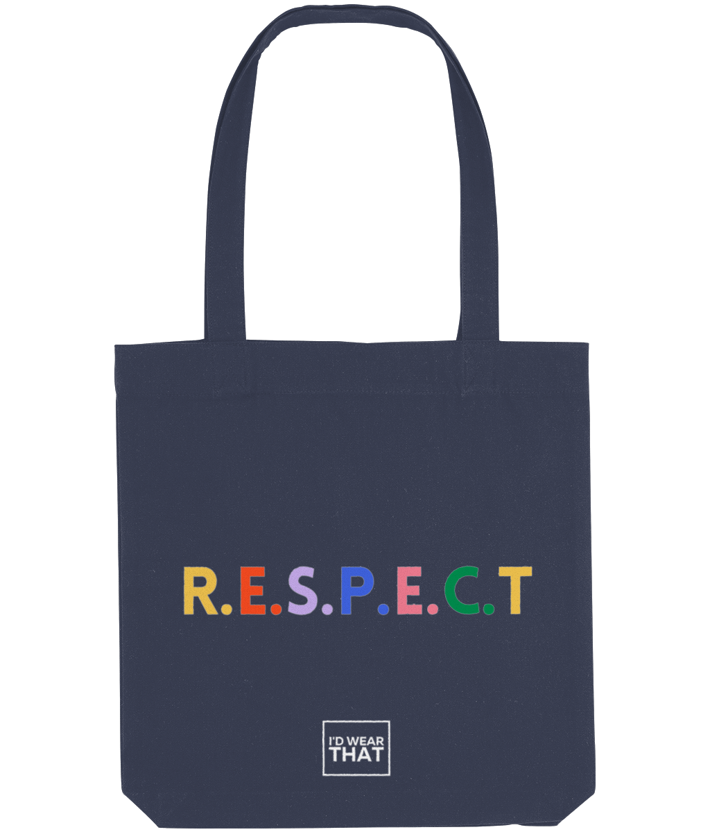 R.E.S.P.E.C.T rainbow Tote Bag