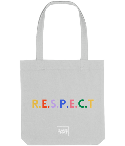 R.E.S.P.E.C.T rainbow Tote Bag